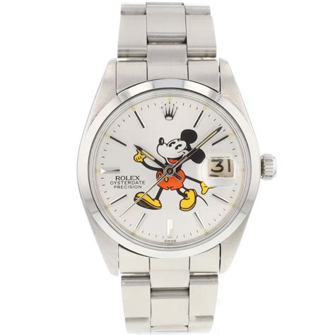 rolex mickey mouse price|Rolex oysterdate precision price.